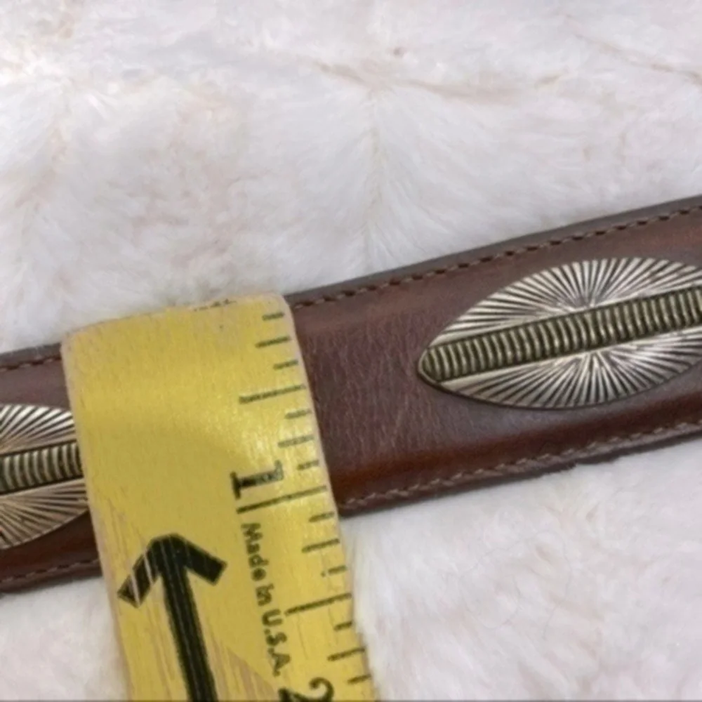 Vintage Western Billy Belts genuine leather belt Size 36 Color brown